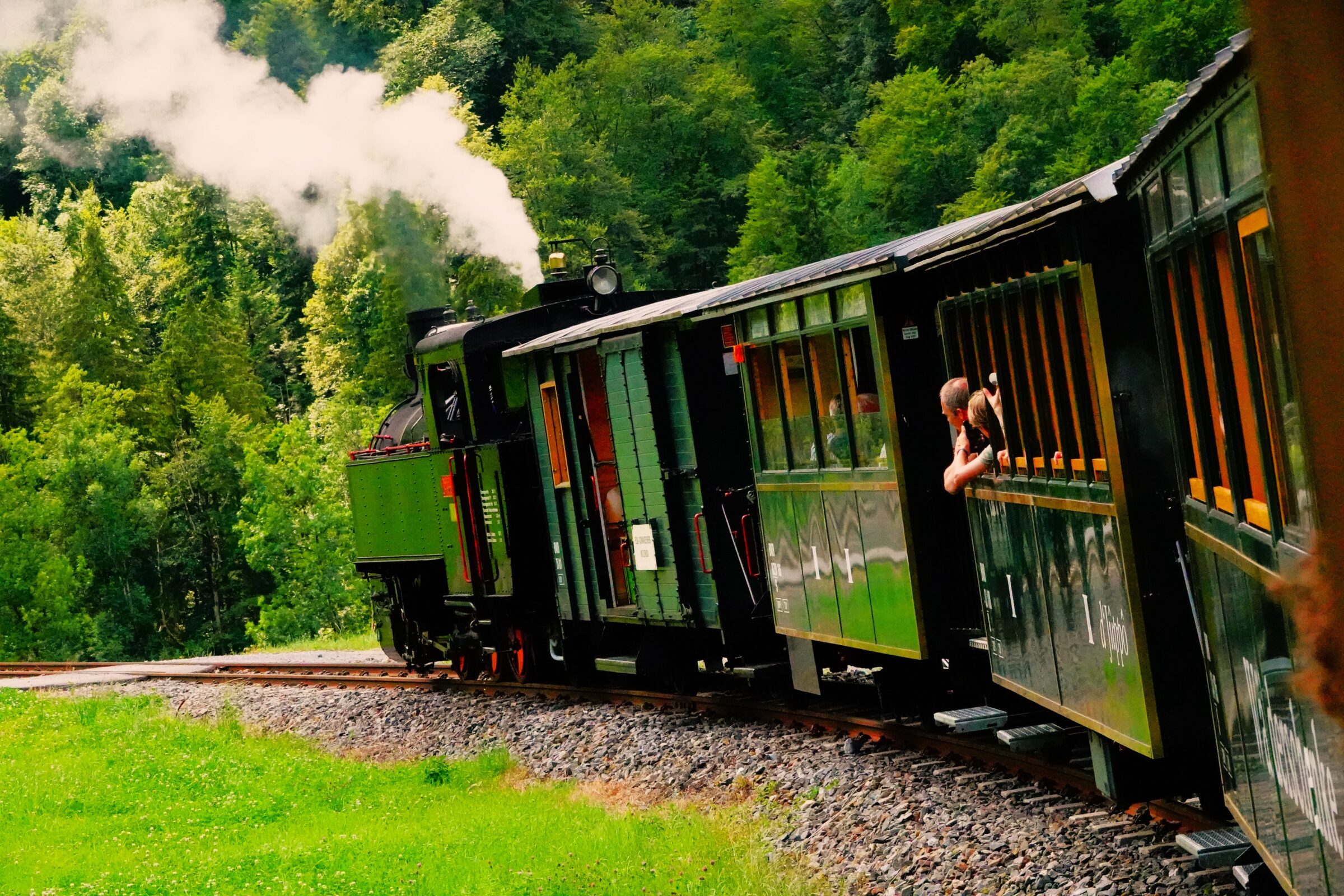 Mit der Dampfbahn ins neue Museum Bezau